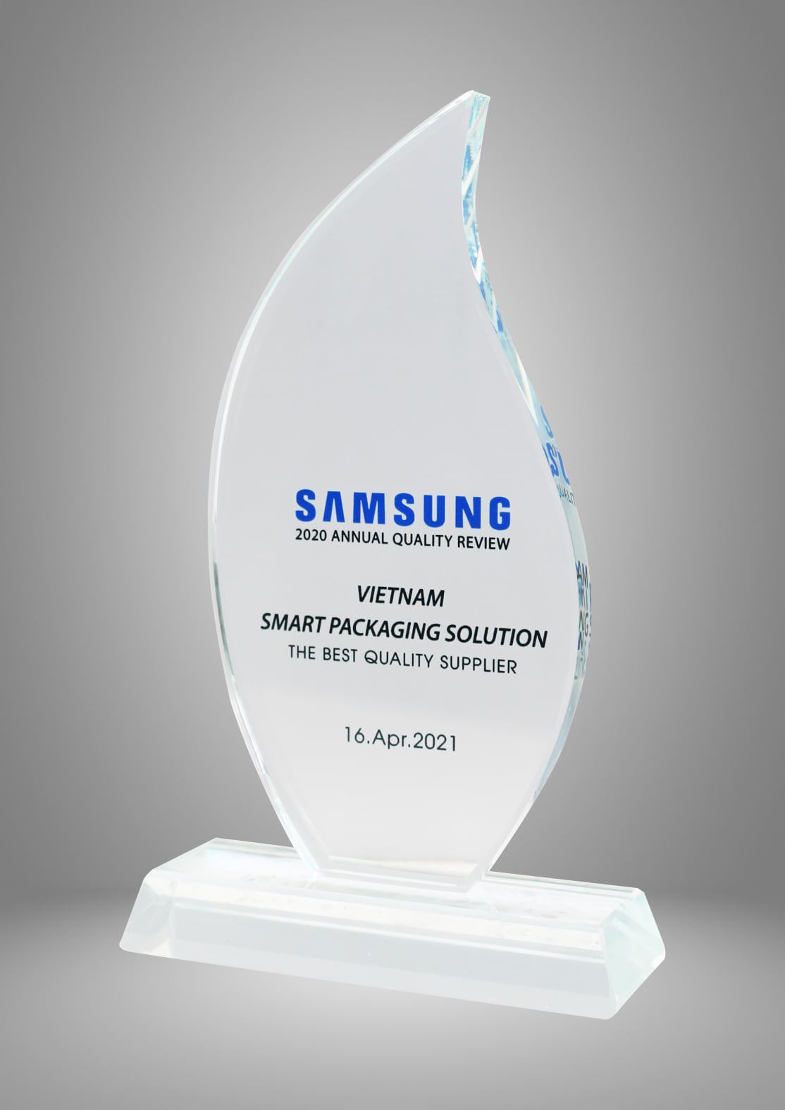 SPS Receives "Best Quality Supplier" In 2020 By Samsung - DEVYT